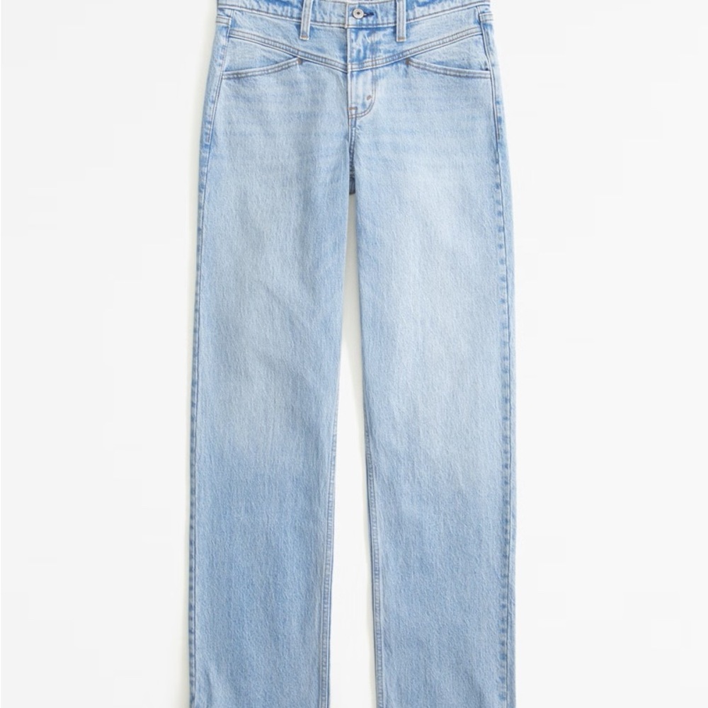 90s mid rise straight denim jean